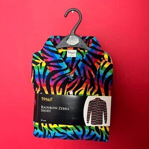 Spirit Halloween / Rainbow zebra themed button up 🖤❤️​​​​​​​